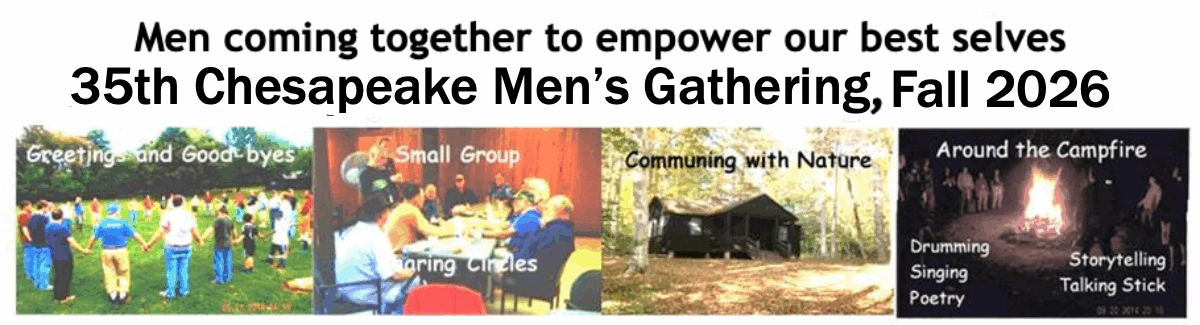 The 35th Chesapeake Men's Gathering – 9-11 October 2026
